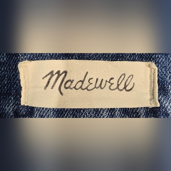 Madewell The Perfect Vintage High Waisted Straight Leg Jean Size 32 - Picture 6 of 8